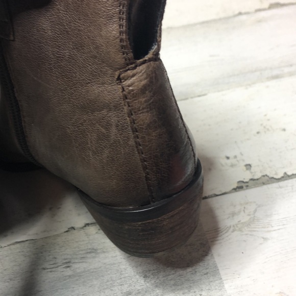 Sam Edelman James Boots Side Zip 7 Dark Brown - Picture 5 of 10